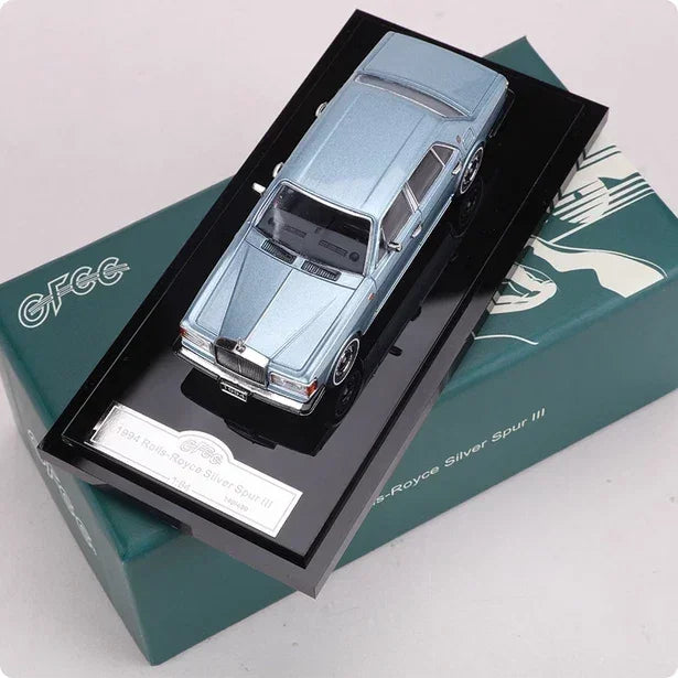 Rolls Royce Silver Spur III Limited to 499 1994, 1:64 Scale (Ice Blue) — image 1