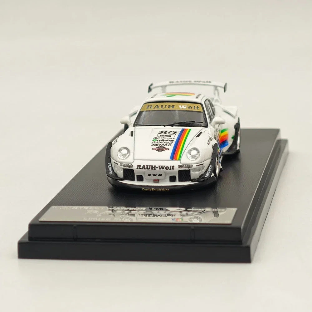 Porsche diecast 911 993#89 Racing Sports Model, 1:64 Scale (White) (Apple Edition Limited to 499) — image 5
