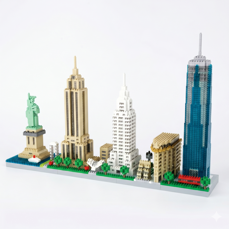 New York Skyline Building Blocks