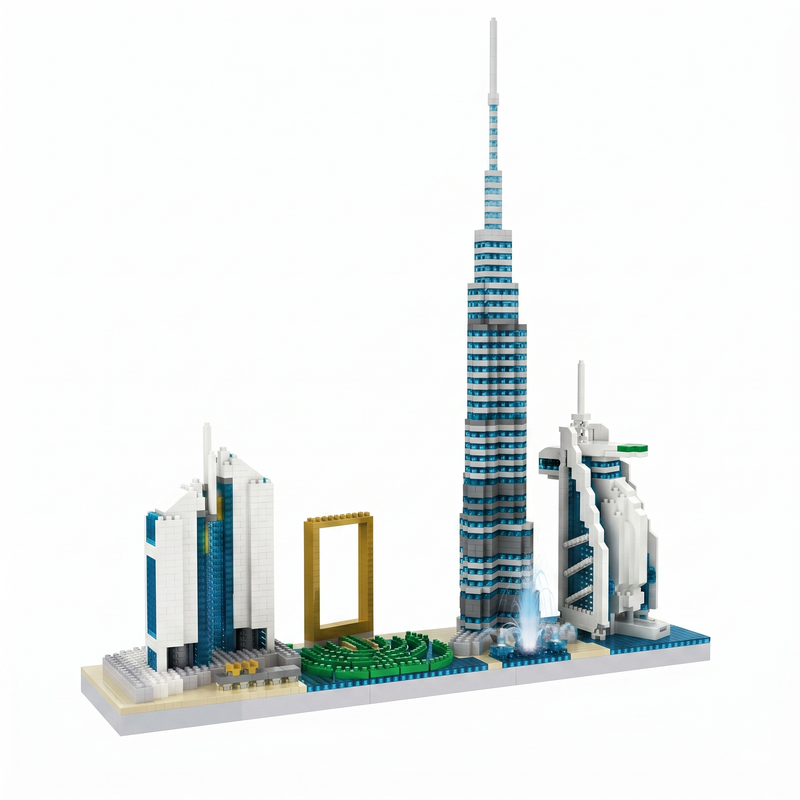Dubai Skyline Building Blocks