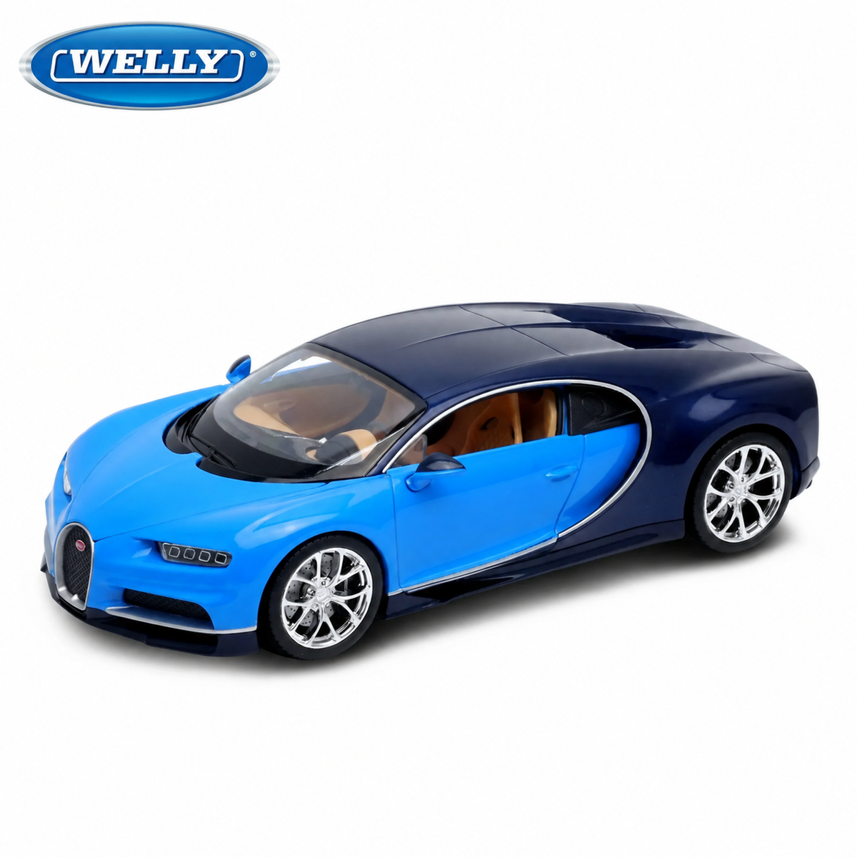 Bugatti Chiron, 1:24 Scale (Blue)